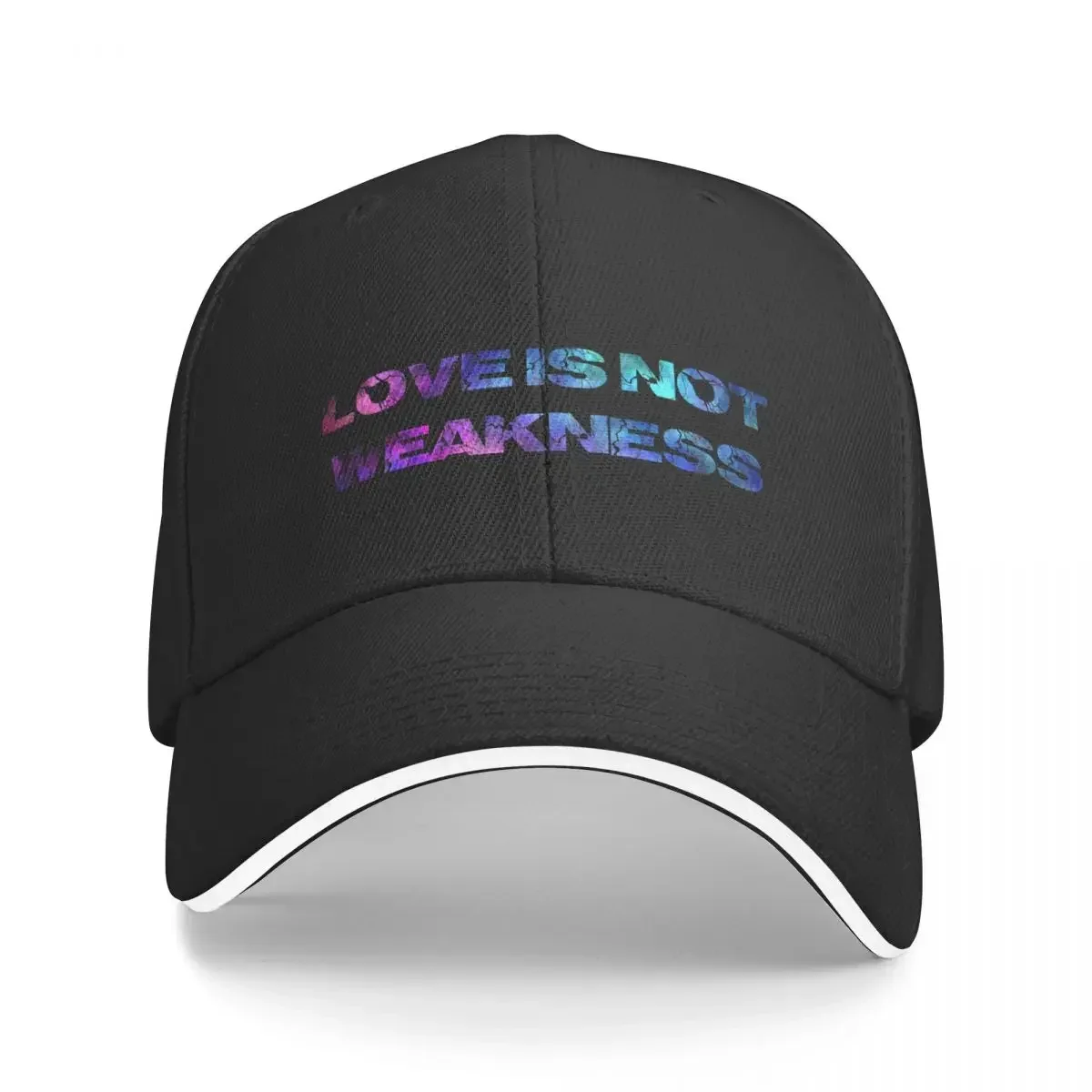 Love is Not Weakness - Rainbow B Baseball Cap Cosplay Luxury Cap Sports Cap New In Hat Hats Man Women's