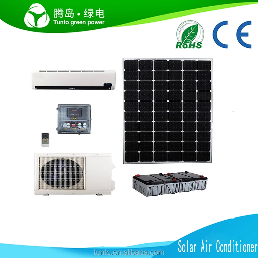 Китай Производитель 12000 БТЕ 100% Солнечный кондиционер Solar Split Кондиционер 24 часа/день