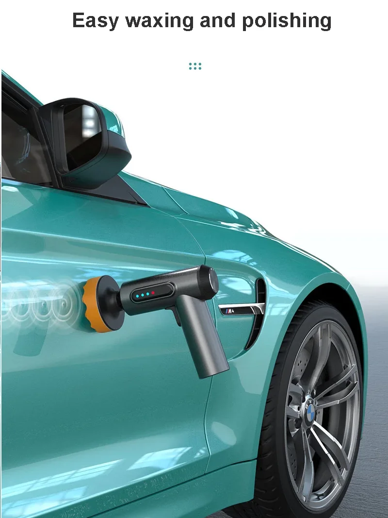 

Electric Polishing Wax Tool 4000mAh Auto Polish Waxing Machine Cordless Car Polisher 2000rpm Wireless Car Polishing Machine