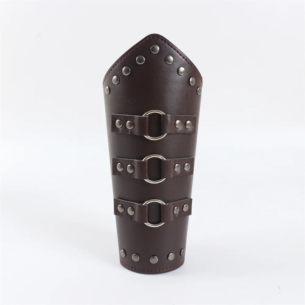 Middeleeuwse mannen cosplay armwarmers Lace-up Vintage piraat ridder handschoen polsband bracer verstelbare accessoires