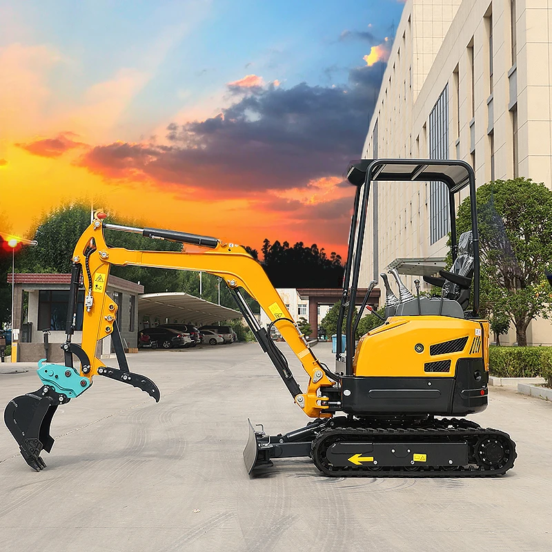 Smallest 1.8 ton Mini Excavator 2 ton Mini Digger 2 Ton Mini Bagger 2t Excavators For Home Use customized