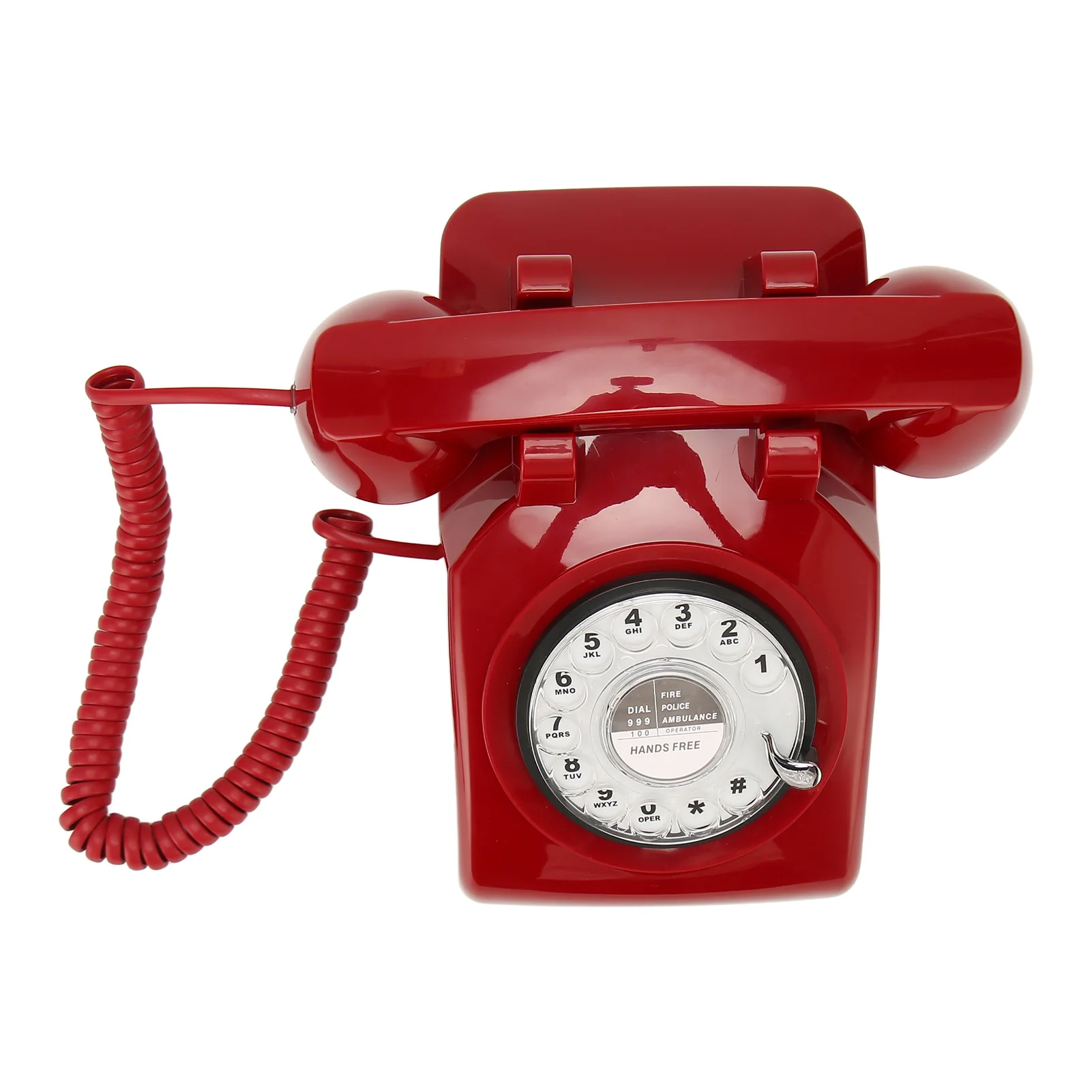 هاتف الاتصال الهاتفي الدوار الطراز القديم ، هاتف أرضي الطراز القديم ، مكبر صوت ميكانيكي للمكاتب المنزلية والفنادق