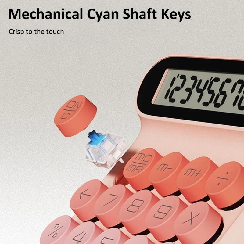 

Y2GD Travel Friendly Mechanical Keypad Calculator Easy Keystrokes Calculator