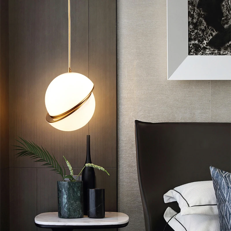 

Nordic bedside chandelier restaurant bar clothing store commercial tea room cafe light luxury single chandelier