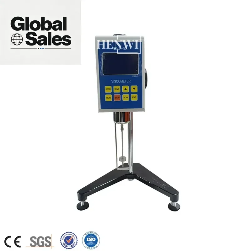 Henwi Rotational Viscometer for Lab Viscosity Testing | Digital LCD Display Viscosity Meter for Cream, Oil, and Paste Samples