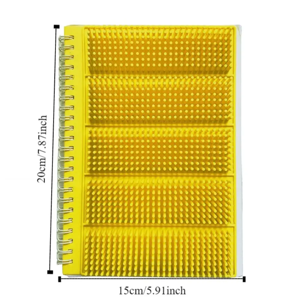 Creative A5 Rainbow Silicone Notebook Colorful Soft Cover Decompression Notebook Relaxation Kids Gift Coil Notepad Students