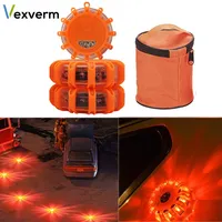 Car Emergency Roadside Safety Flares Light Road Magnetic LED Strobe Warning Light Flashlights Rescue Light IP44 Car Beacon Lamps
