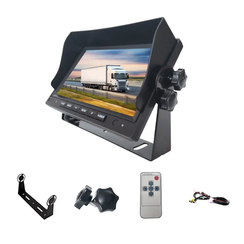 7 Inch Car Electronic Devices Car Monitor Car TV Monitor For Truck Camera Support Bus Rv Van Dvd Reverse Camera