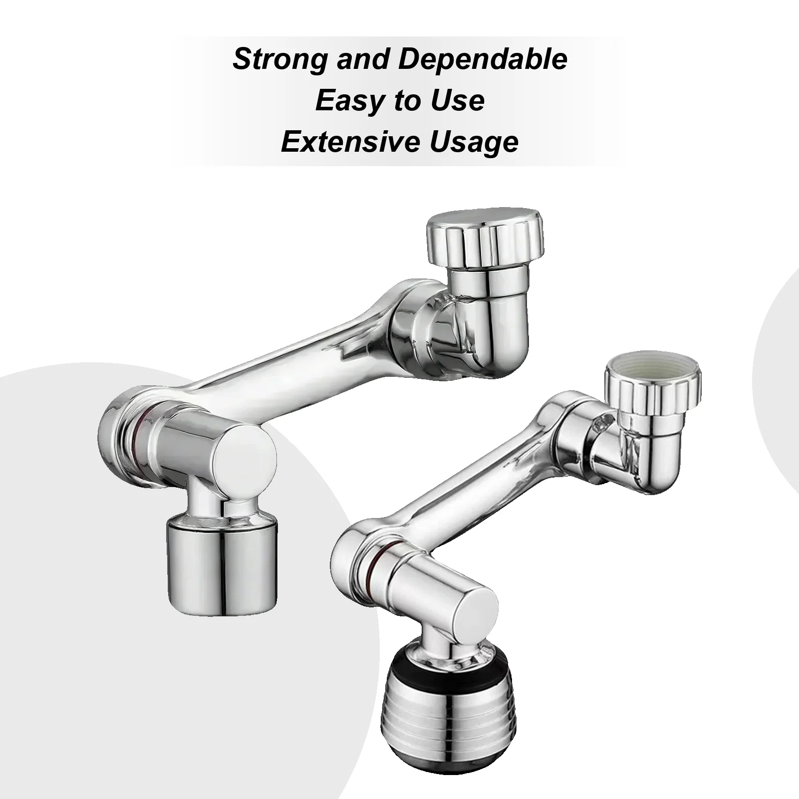 Bathroom Faucet Extender 1080-Degree Swivel Robotic Arm Faucet Extender Rustproof Faucet Extender Multifunctional Faucet