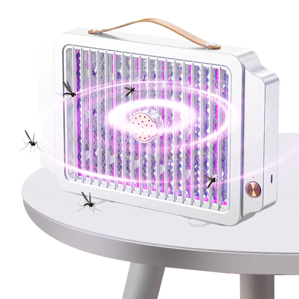 

Electric Insect Killer 3W Electric Mosquito Zapper USB Rechargeable Wall Mounted Fly Eliminator for Reducing Flying Insects