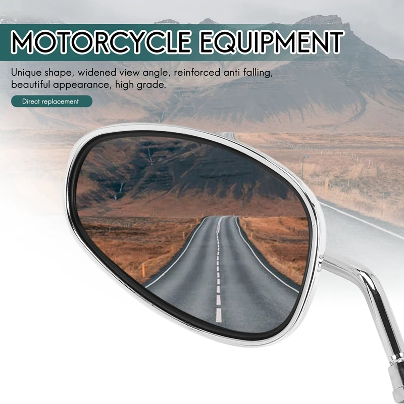

Для Shadow Spirit 750 1100 VTX1300 VTX 1800 хромированные зеркала для мотоциклов 10 мм-A68X
