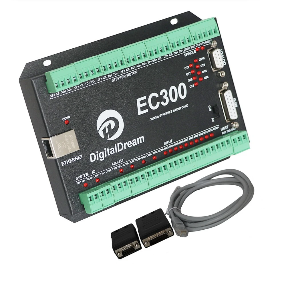 

NVEM upgrade EC300 CNC milling machine Ethernet Mach3 CNC controller 3/4/5/6 axis motion control board