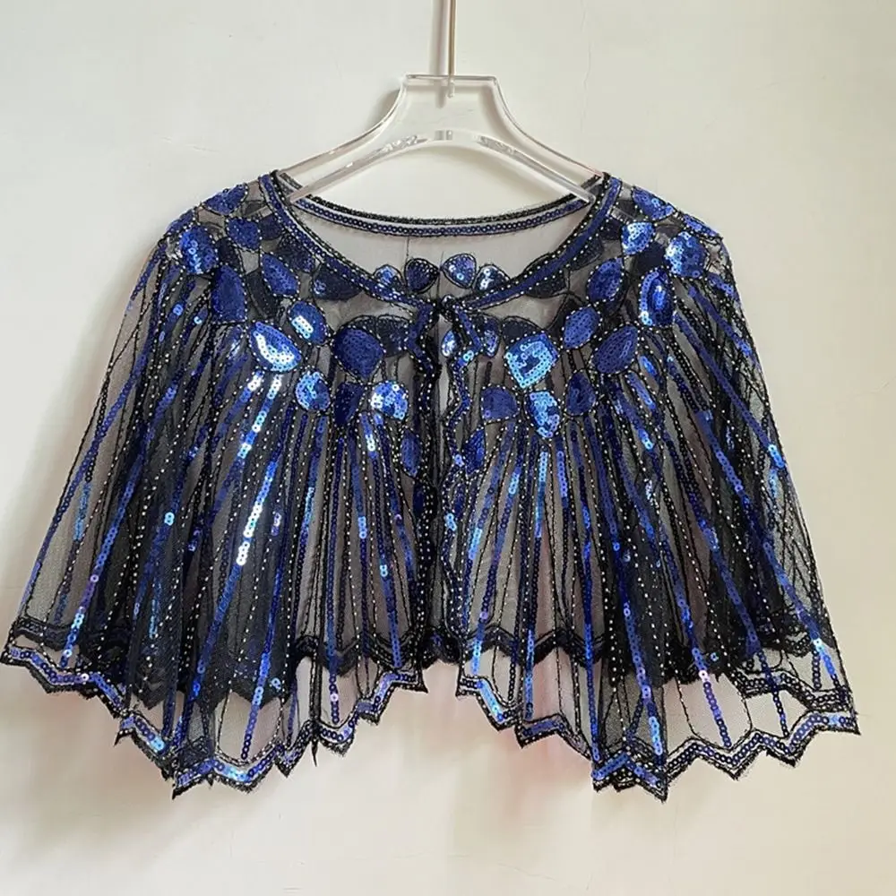 

Fashion Women Wedding Flapper Shawl Sequin Deco Party Shawl Shawl Beaded
