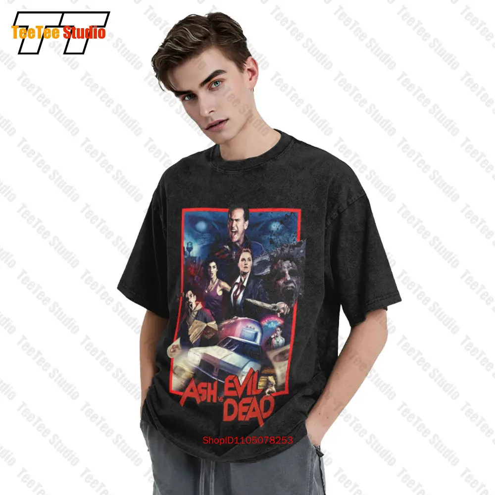 تي شيرت Ash Vs Evil Dead Vintage كبير الحجم 3DT5