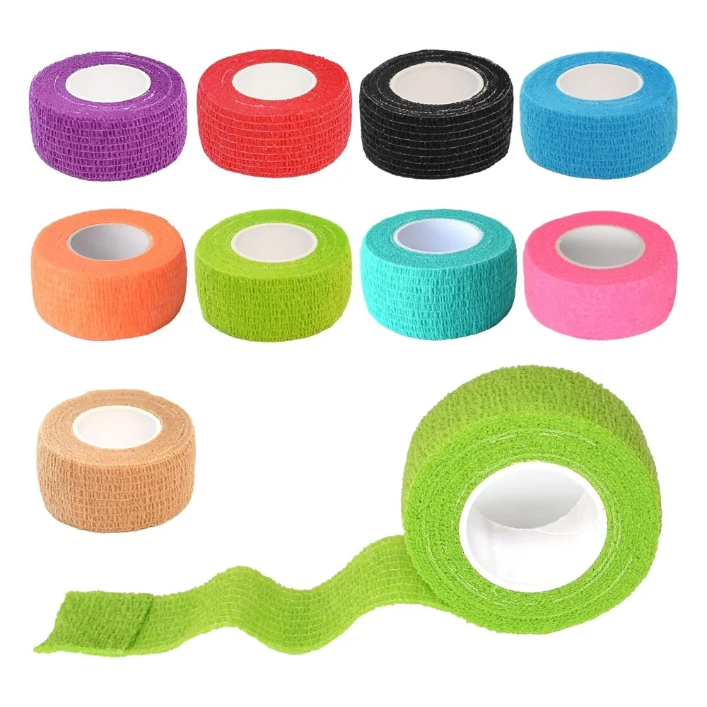 جديد حار العناية بالإصبع الحرس الذاتي ضمادة لاصقة التفاف الذاتي عصا التفاف للكاحل والمعصم والرياضة وشريط الطبيب البيطري المتماسك تنفس