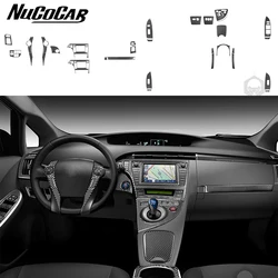 For Toyota Prius XW30 ZVW30 ZVW35 2012-15 Carbon Fiber Central air outlet shift lifting Panel Car Accessories Decorative Sticker