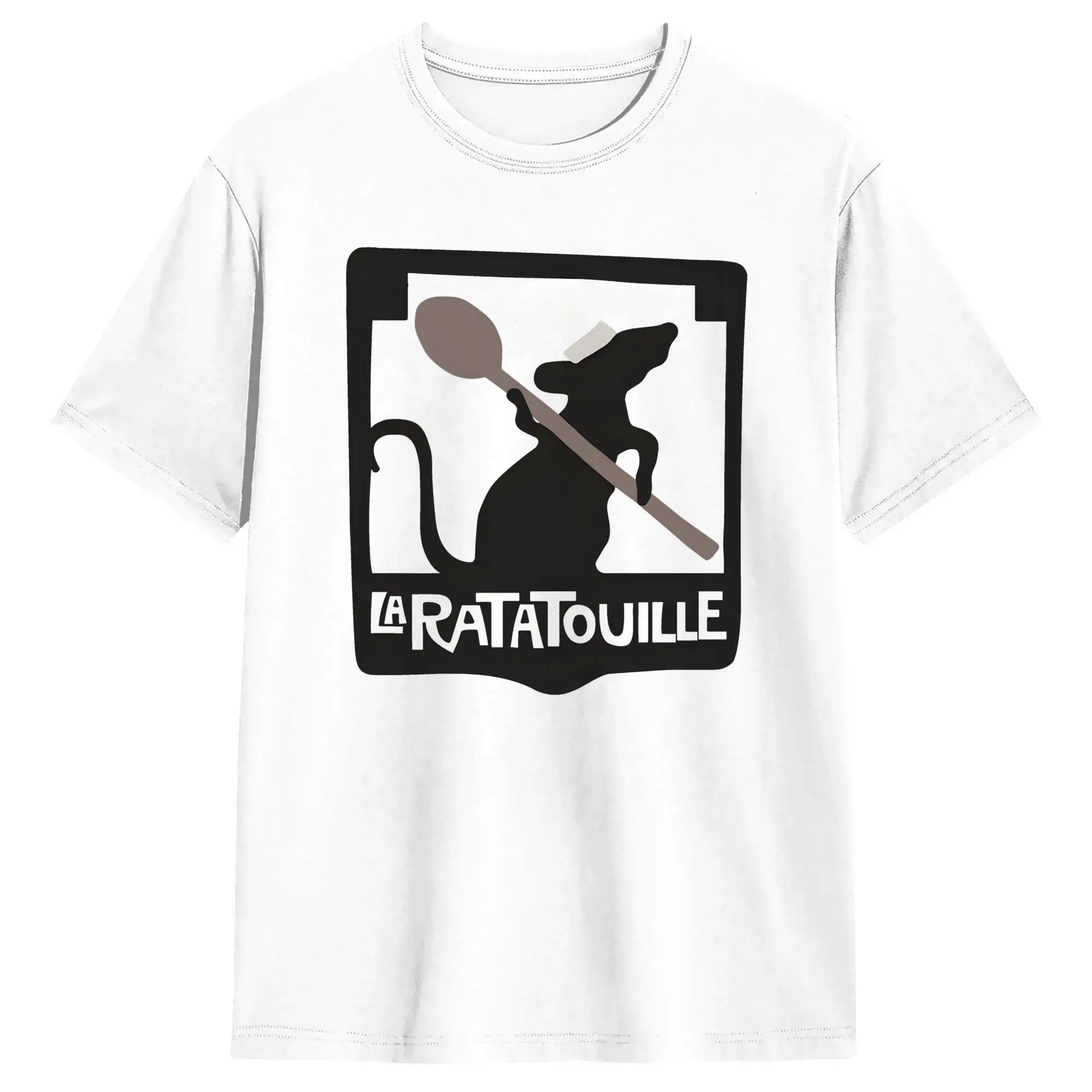 Men's Ratatouilles T Shirt  Cotton Tops Fashion Short Sleeve Round Neck Tees Party T-Shirts