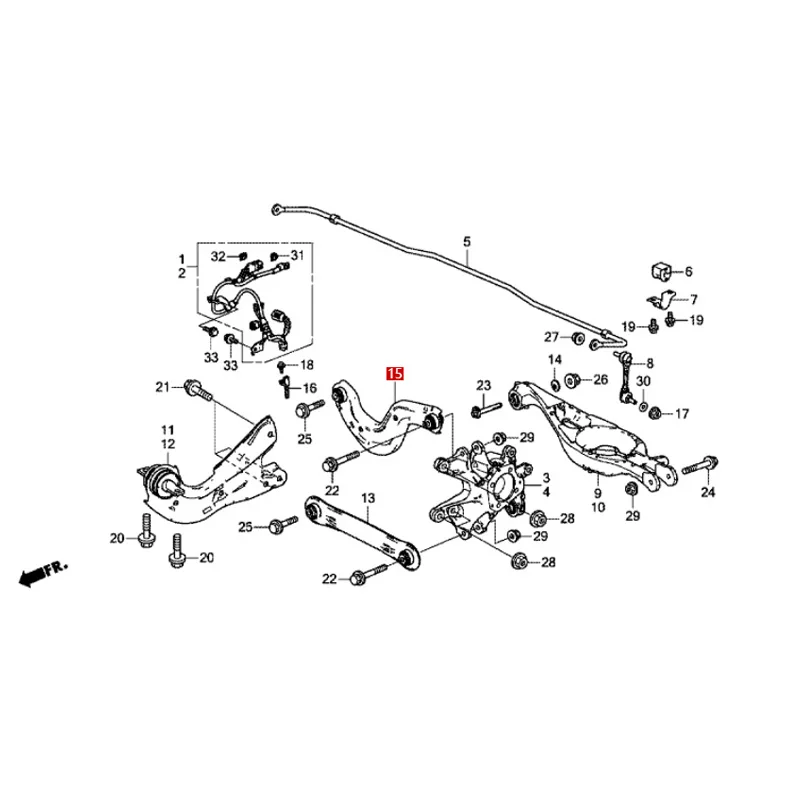 52520-THA-H00 52510-THA-H00 Suitable for Ho nd a CR -V UR V Rear wheel adjustable pull rod R/L