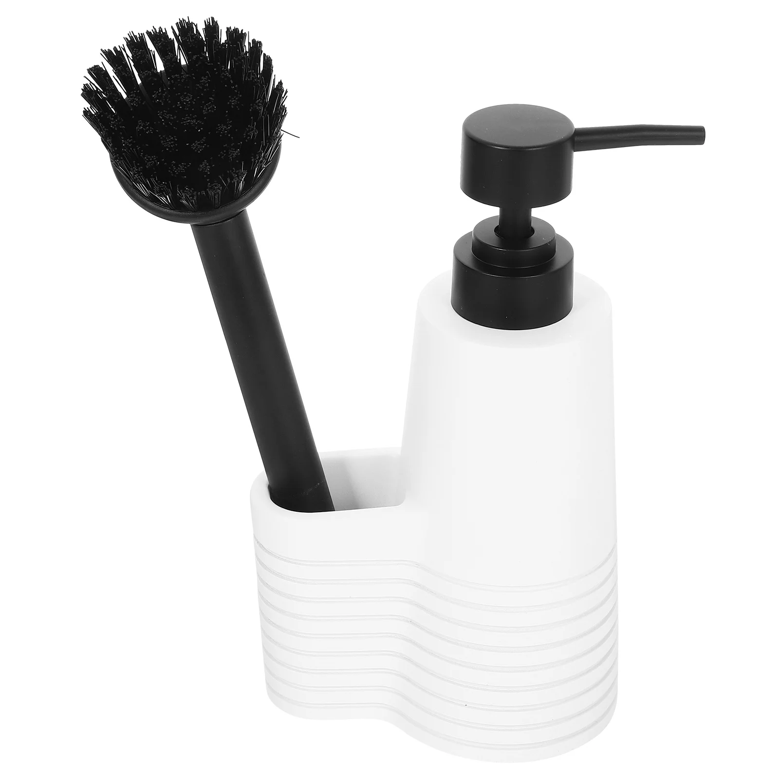

1Set Press Lotion Dispenser Soap Bottle Cleaning Brush Included Kitchen Bathroom Multi-Functional Decorative