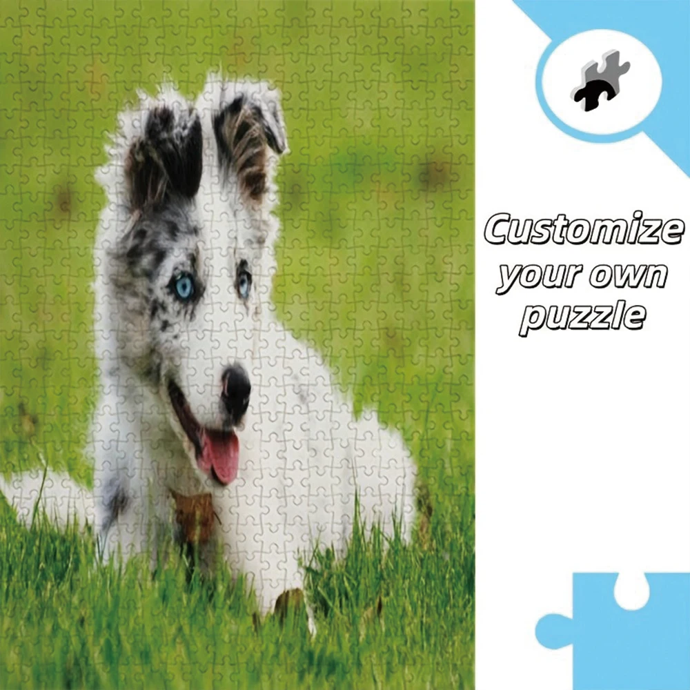 35/300/500/1024pcs Personalized Custom Photo Puzzle Pet Photos Puzzle Ideal Gifts For Him Her Family Friends Children