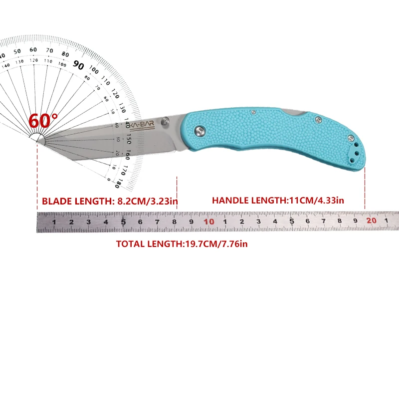 New tactical fixed D2 blade Nylon fiber handle portable defense tool Outdoor hunting survival knife