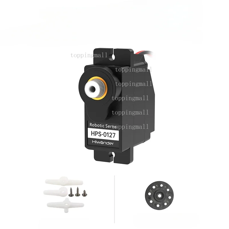 HPS0127 Mini Servo AntiBlock de alta velocidade 15KG Proteção de embreagem de torque PWM Servo robótico digital de eixo único