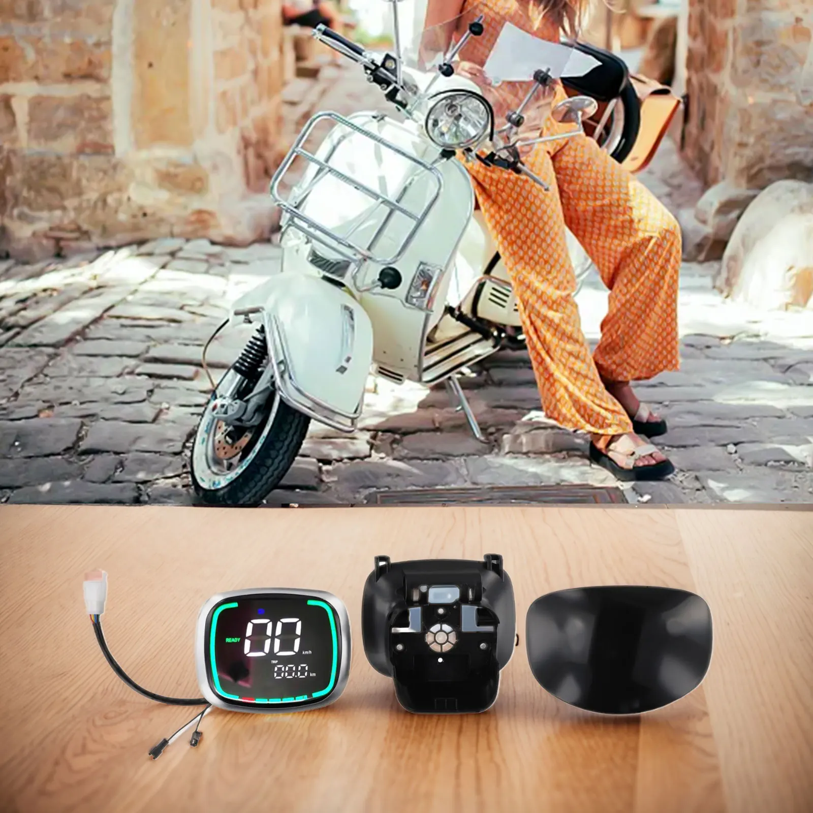 Electric Bike 48-72V Display Motor Speed Meter Screen E-Bike Scooter Control Handlebar Switch Electric Vehicle Accessories Parts