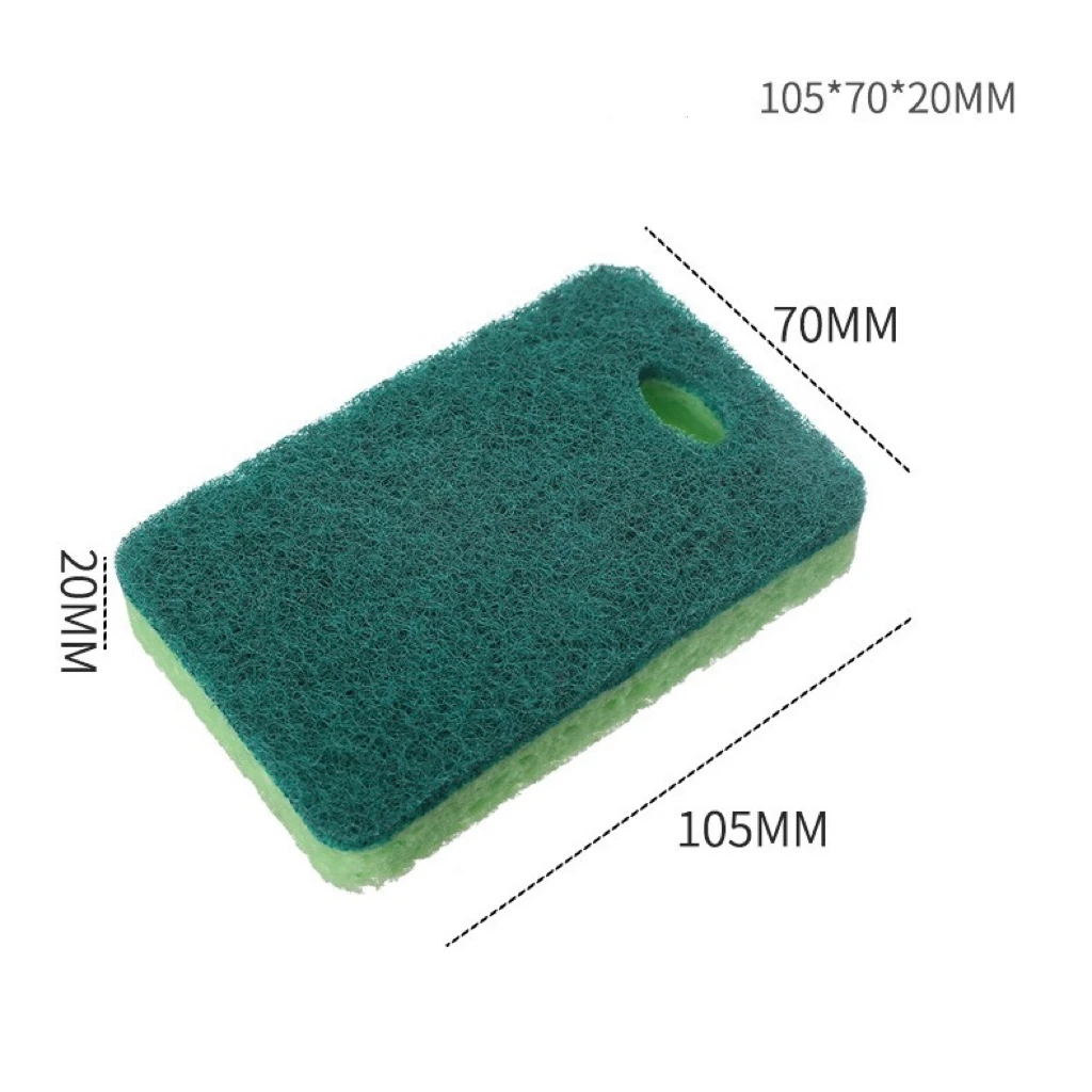 5pcs Dishwashing Sponge Kitchen Nano Emery Magic Clean Rub Pot Rust Focal Stains Sponge Removing Kit Cleaning Brush Sponges