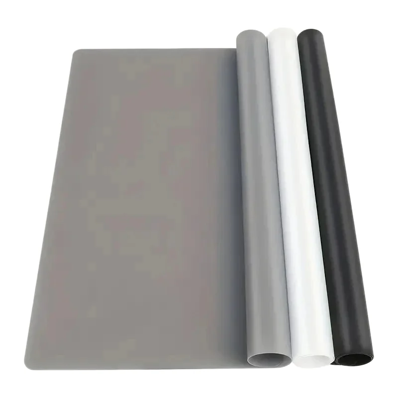 Tapis en silicone multicolore grand format, antiadhésif, pour la cuisine, la pâtisserie, la résine, la fabrication de bijoux, l'artisanat et la décoration