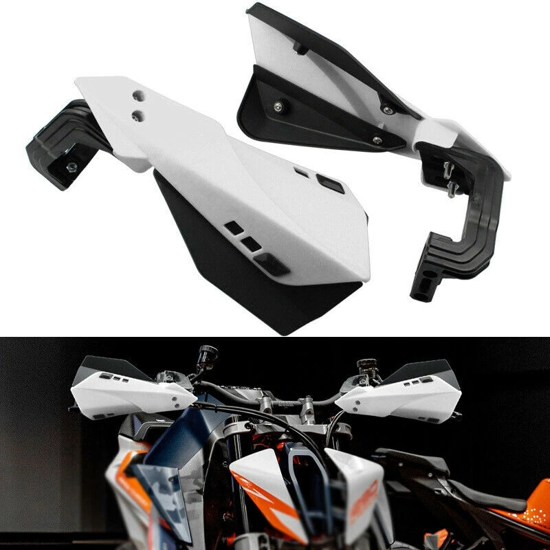 White Universal Motorcycle Handguard Motocross Hand Guard Protector for Motorcycle 22mm Handlebar