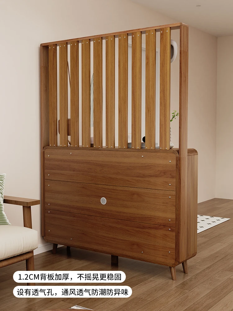 

Home shoe cabinet hanger integrated household porch cabinet partition screen door large capacity locker 2025 new