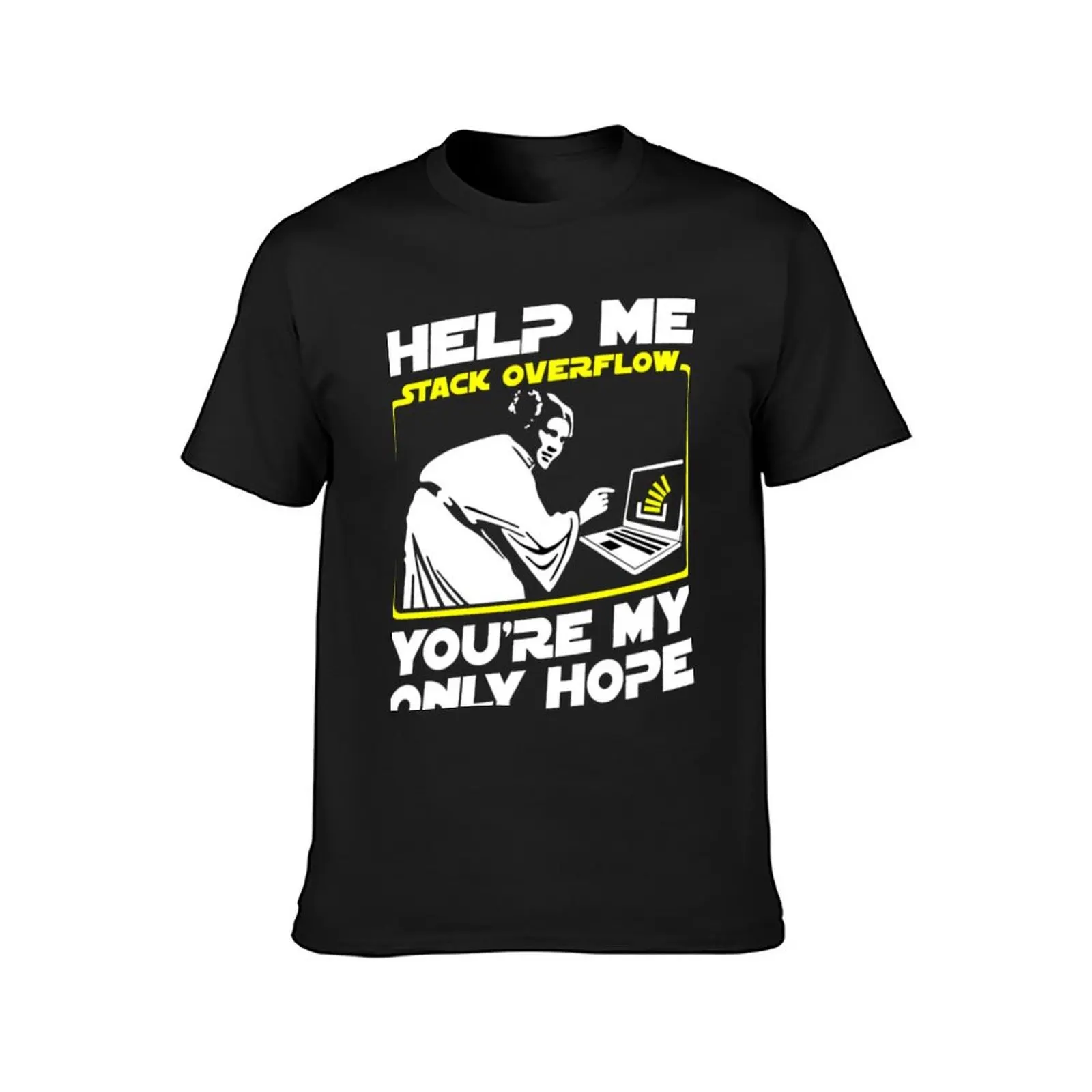 Help Me Stack Overflow You’re My Only Hope T-Shirt sports fans blacks t shirt for men