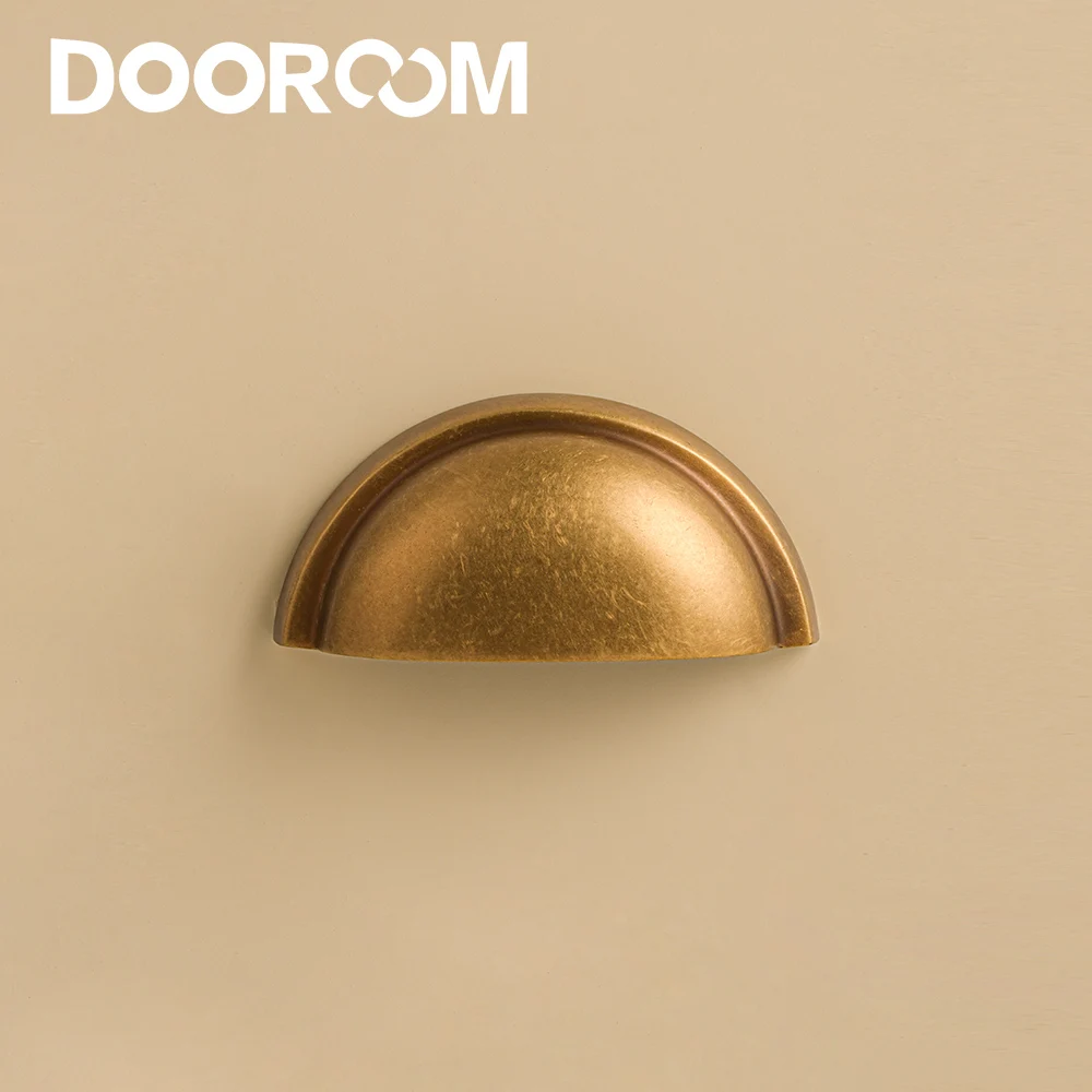 

Dooroom Brass Furniture Handles Simple semi-circular Shape Handle Cupboard Wardrobe Dresser Shoe Box Drawer Bin Pulls