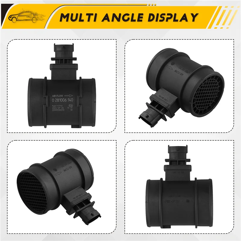 0281006140 รถ Mass Air Flow Sensor สําหรับกําแพง Haval JMC Jiangling Kaiyun Isuzu 0281006280 0281002914