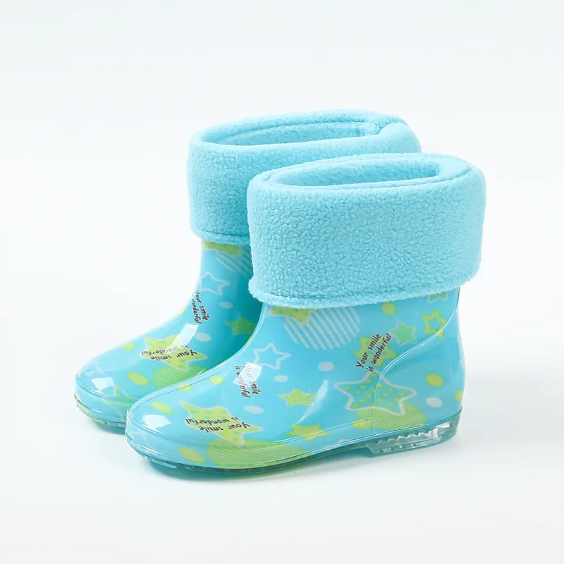 bota infantil Cartoon Kid RainShoe Four Seasonal Trend Crystal Sole Boy Water Boot Cute Girl RubberBoot RainBoot GirShoe KidShoe