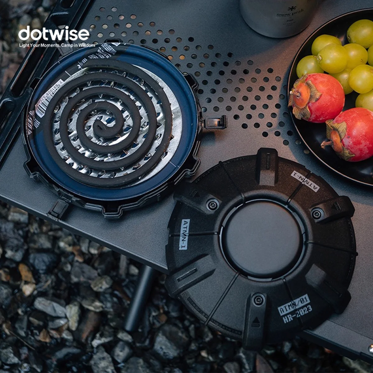 Dotwise Landmine Shaped Tactical Mosquito Incense Box Home Outdoor Camping Creative Military Style Mosquito Repellent Rack