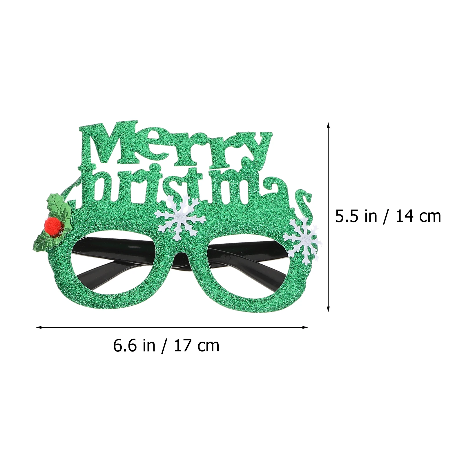 

6pcs Christmas Glasses Novelty Xmas Lovely Cloth Frames Funny Photo Props Comfortable Wear Lightweight