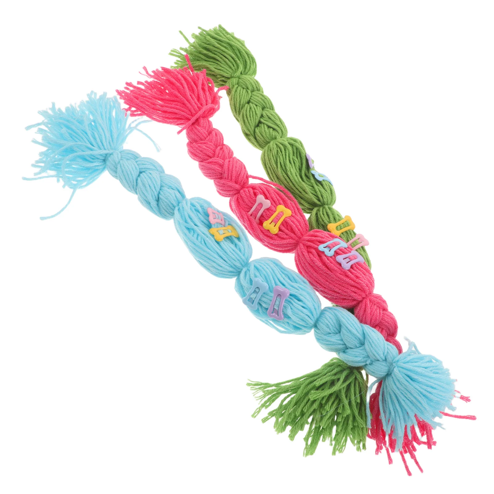 

3Pcs Pet Wigs for Cosplay Hats Creative Design Comfortable Material Universal Fit for Small Dog Cat Costume Party Accessories