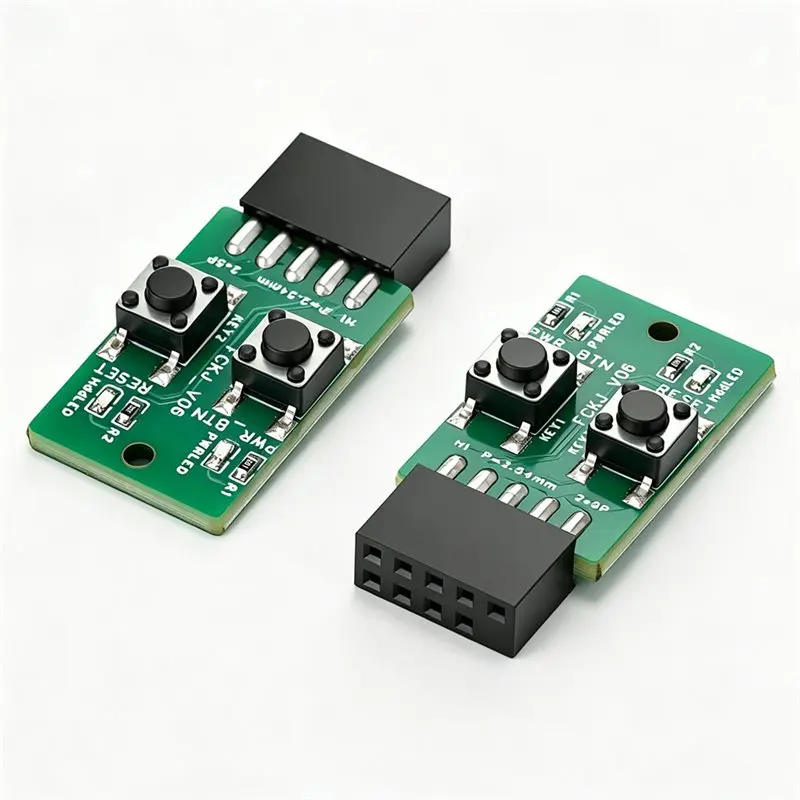 ABRI-External Module For PC Power Reset Switch 9Pin Motherboard Header Power LED HDD Indicator For Computer Case Test Board DIY