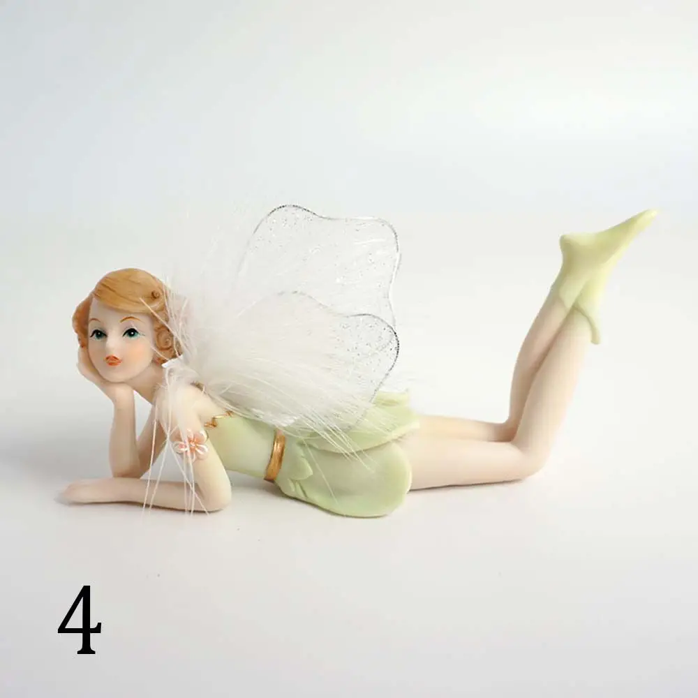 Gift Beautiful Girl Garden Fly Fairy Home Ornament For Birthday Wedding Car Decor Miniatures Angel figurines Flower fairy