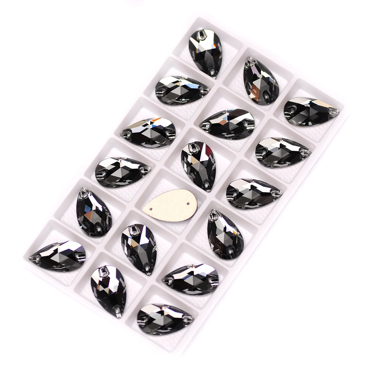 3230 Black Diamond Color Flatback Sew On Rhinestones High Quality Glass Rhinestone For DIY Garment Dress Decorations