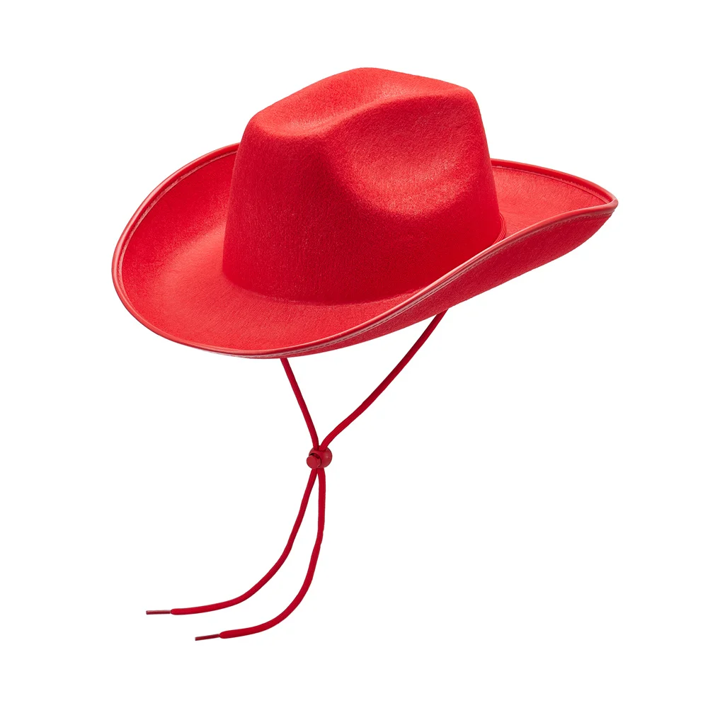 Women Men Cowboy Hat Classic Brim Fedora Western Cowboy Hat Stage Performance Party Hats