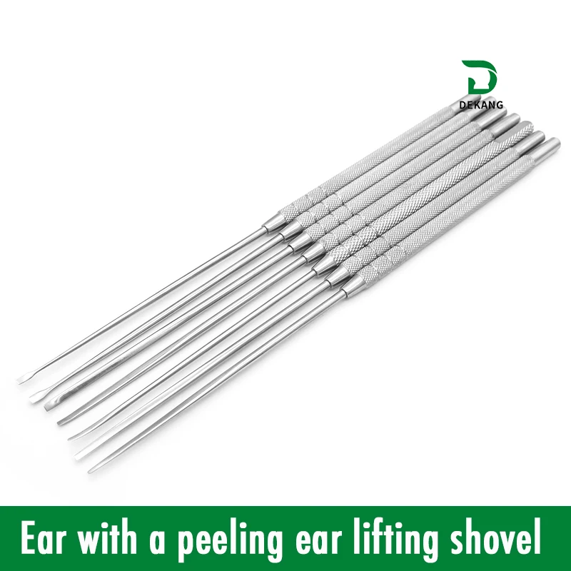 Stainless Steel Professional Ear Lifting With Peeling Child Ultra-thin Bending Ear Shovel Ear Planking Ear Picking Tool Set Ear