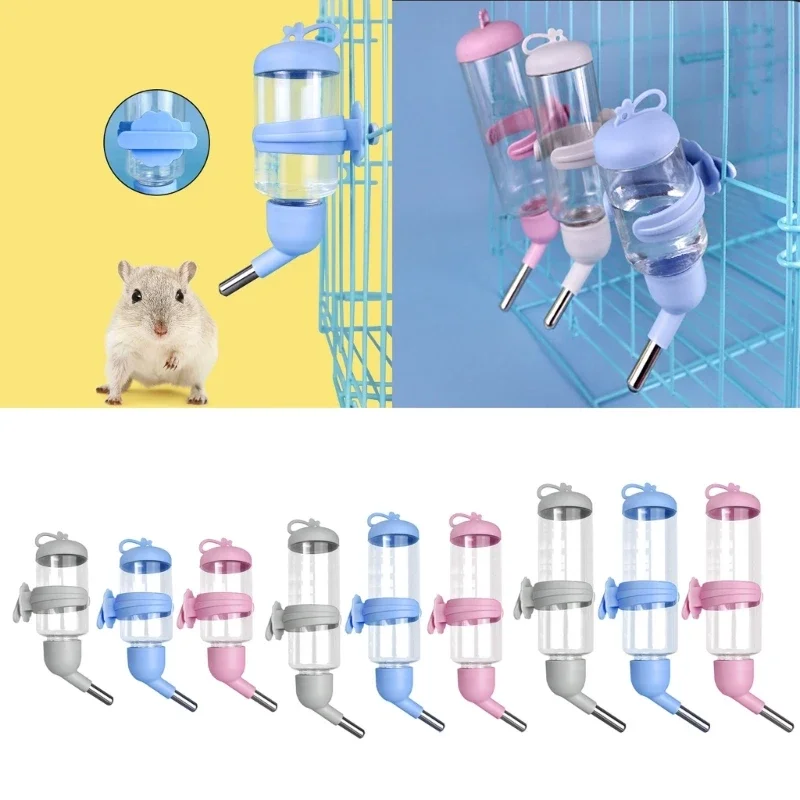 K5DC 80/125/250ml Hamster Water Bottle Small Animal Accessories Automatic Feeding Device Container Pet Drinking Bottles