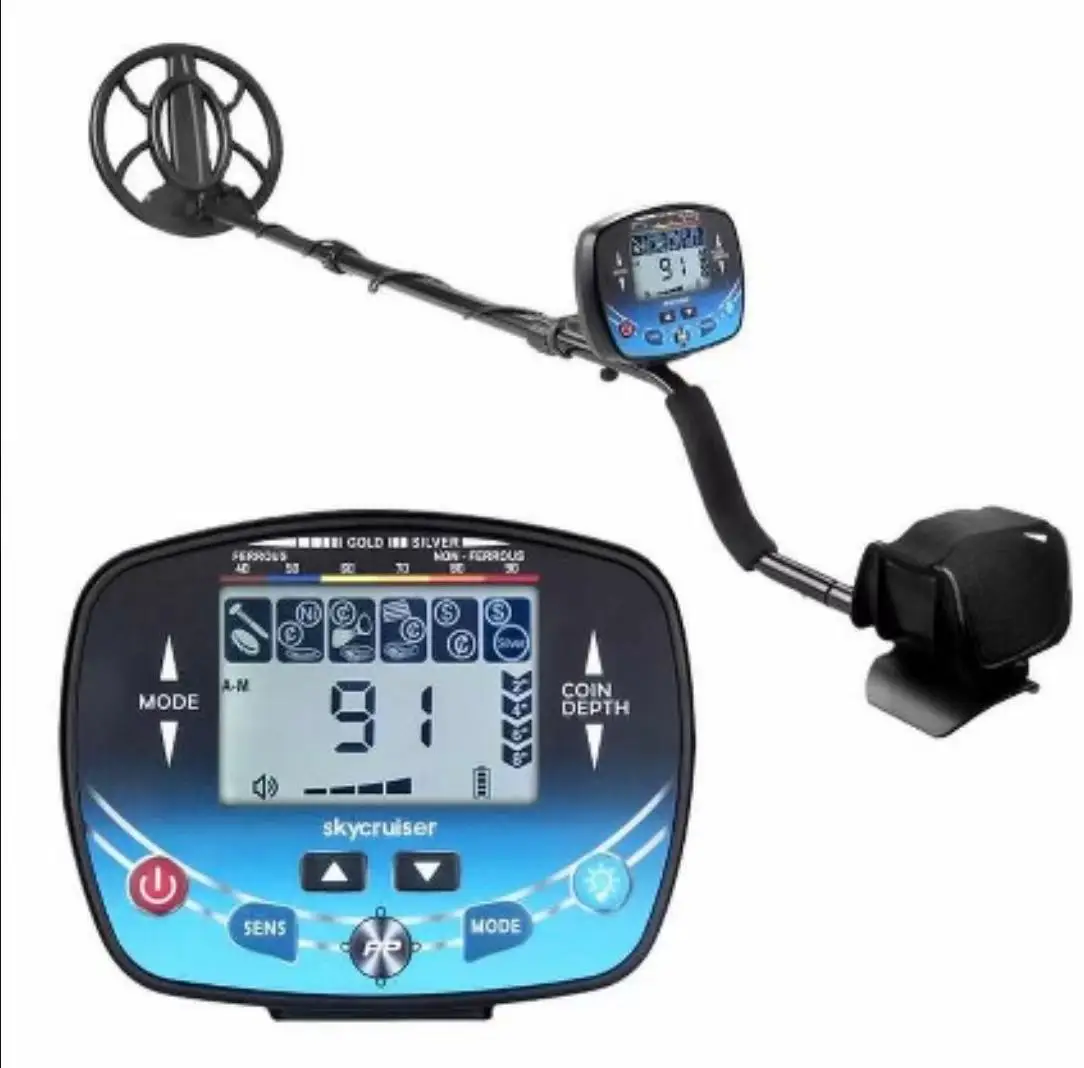 MD-910 Underground Metal Detector Aluminum Body 20cm High Sensitivity Professional Metal Finder