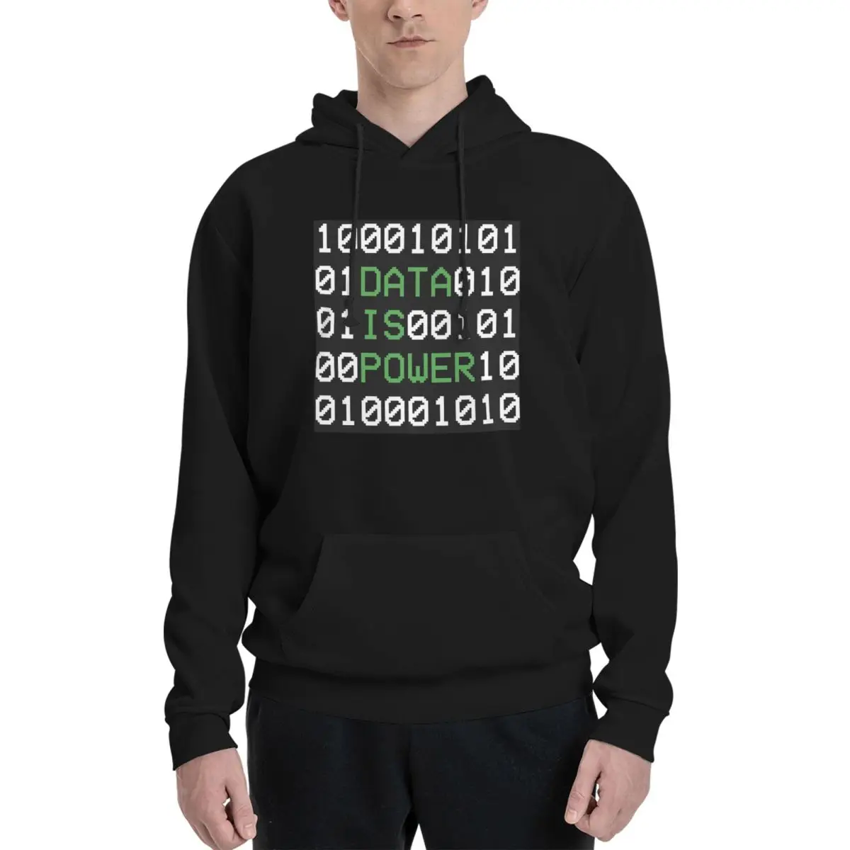 Hacker Code Binary Code Geek Science Computer Hoodies Hip Hop Pullover Autumn Winter Men's Women's Sweatshirts Long Sleeve Tops