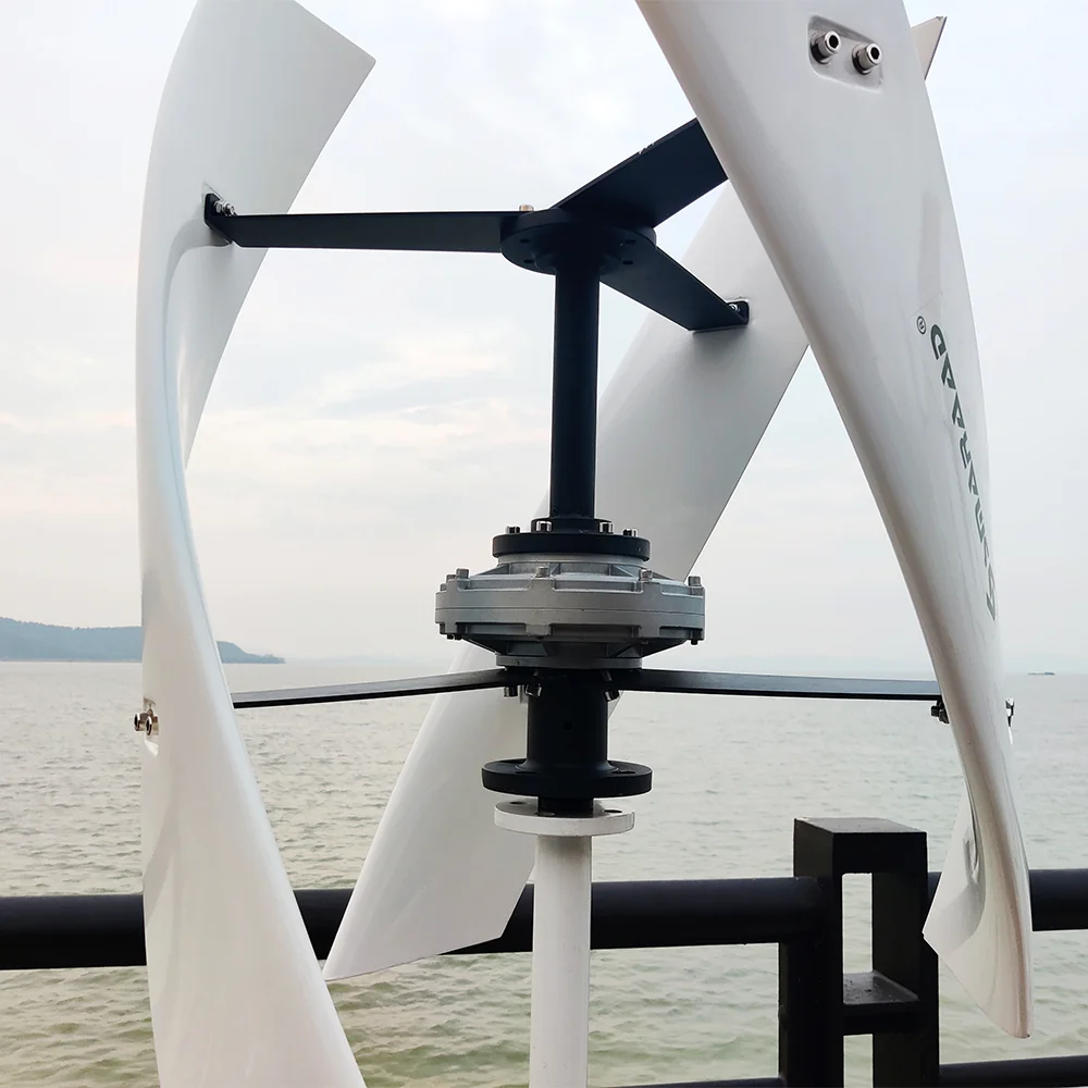 Newly Upgraded 5 KW 24V 48V Vertical Axis Maglev Low-Speed Wind Turbine ， Free Energy And Low Noise For Household Use 220V