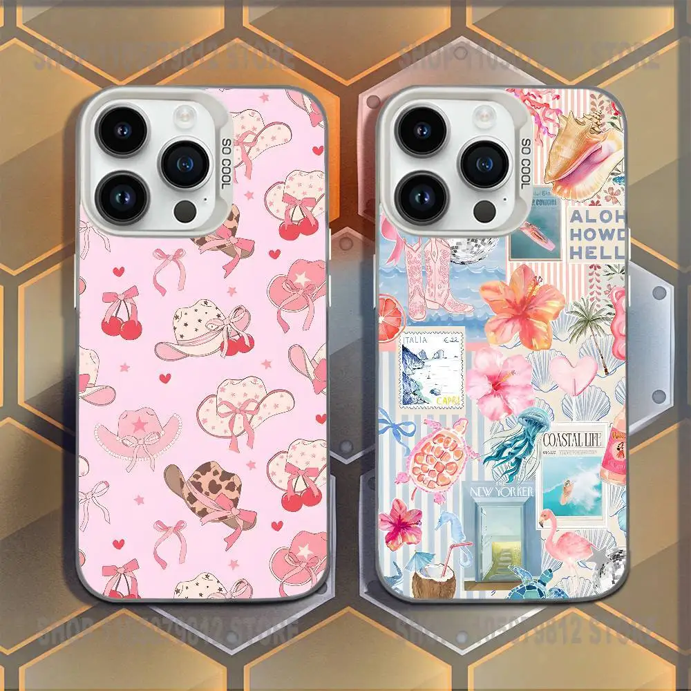 

Western Cowgirl Phone Case For iPhone 16,15,14,13,12,11,Mini,Pro,E,MAX White Candy Matte Shockproof Cover