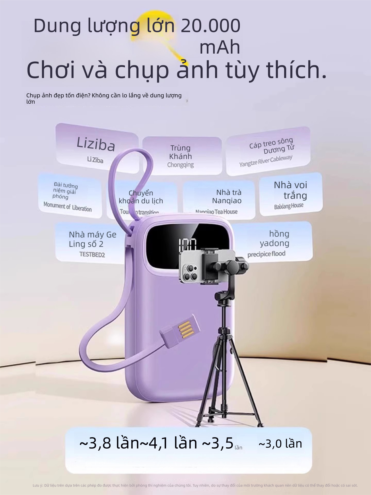 zhixundi | Pin Sạc Dự Phòng Đạt Chuẩn 3C An Toàn Khi Đi Máy Bay 20000mAh