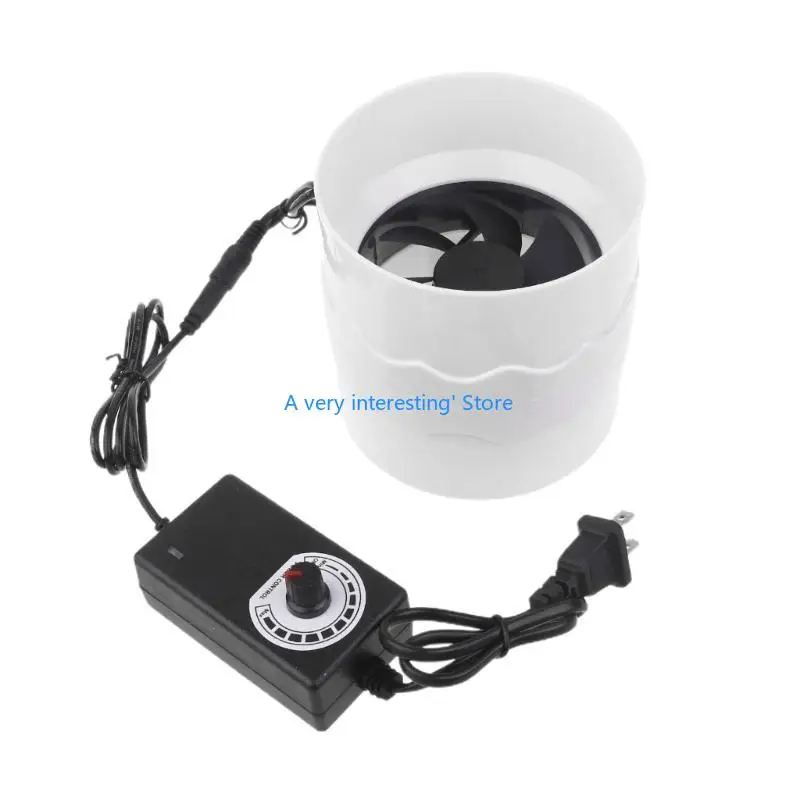 110 مللي متر مروحة العادم قناة مروحة نافذة الهواء التعزيز جهاز تهوية قابل للتعديل سرعة U6XC